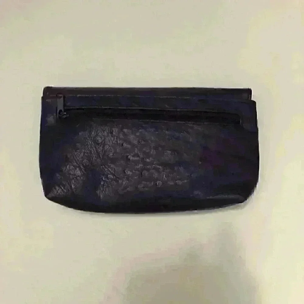 VTG FAUX OSTRIGE LEATHER WALLET